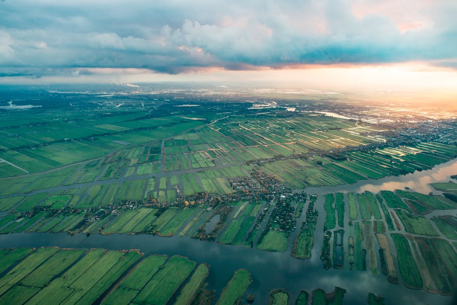 高清拍摄空中拍摄的照片-农业-云彩