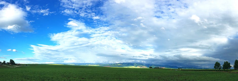 农业-蓝色-蓝色天空高清照片