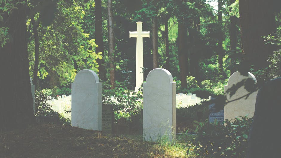 墓葬-墓地-十字架高清照片