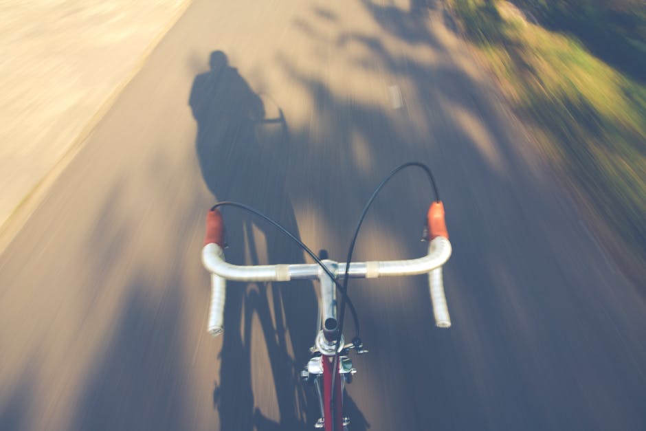 骑自行车的人的计时摄影