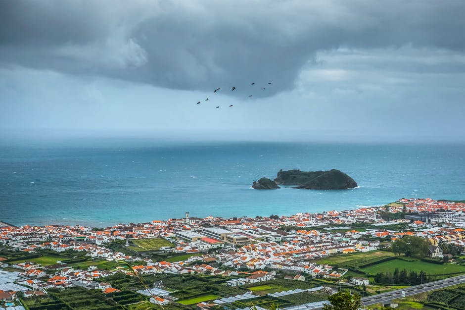 亚速尔群岛城市风光高清海岸照片
