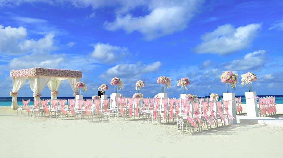 海滩-海滩婚礼-蓝天高清照片