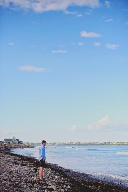 海滩-蓝天-云彩高清照片