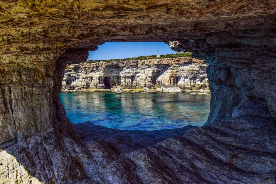 海滩-洞穴-cavo greco高清照片