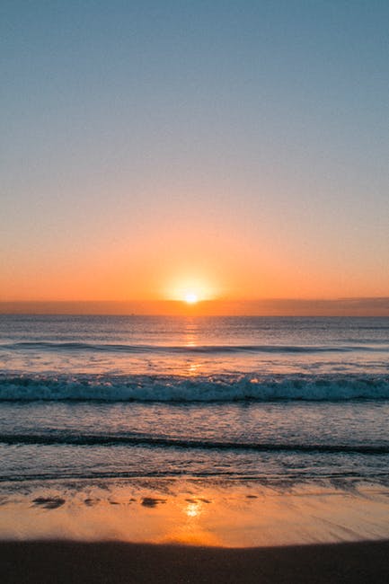 海滩-黎明-风景高清照片