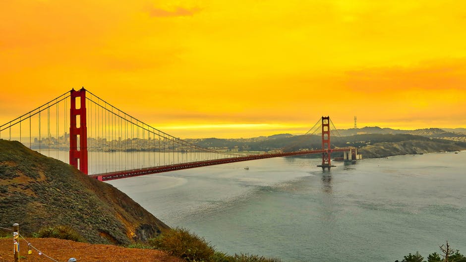 加利福尼亚海湾大桥高清照片