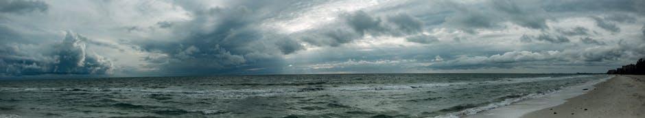海滩-云彩-风景高清照片