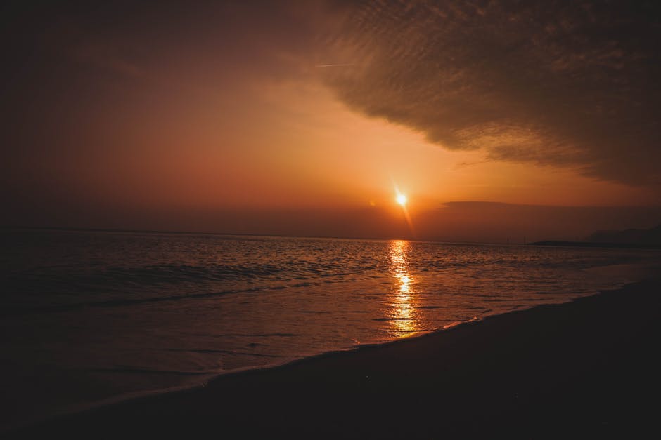 日落沙滩