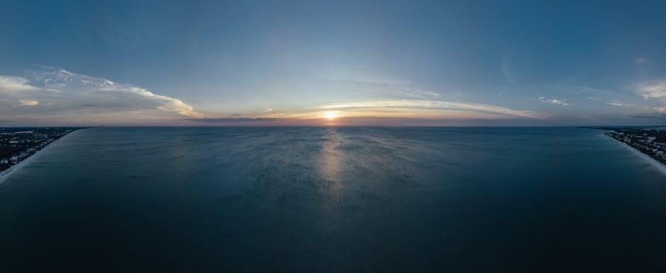日落时的海洋风景